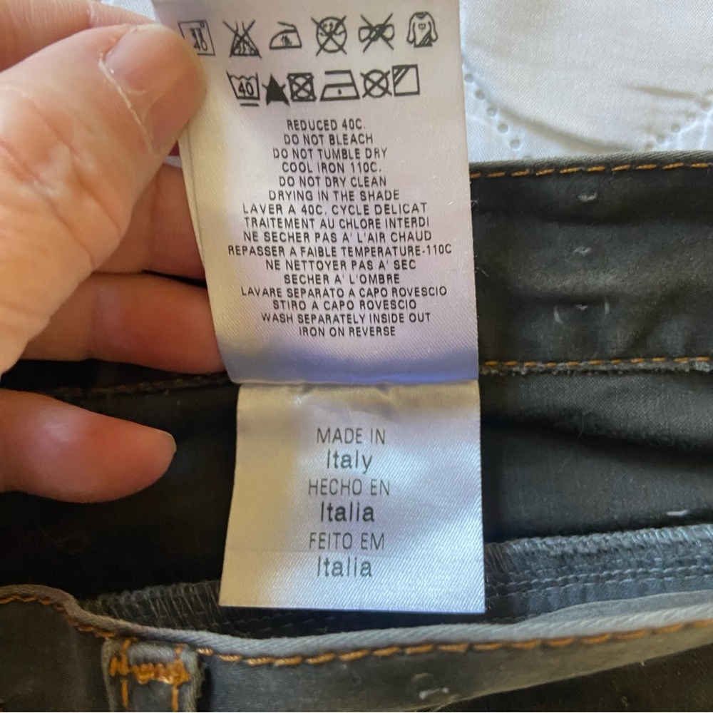NWT Love Moschino Black/Dark Gray Slim Jeans Size 34 - Picture 7 of 9